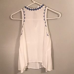 White halter top